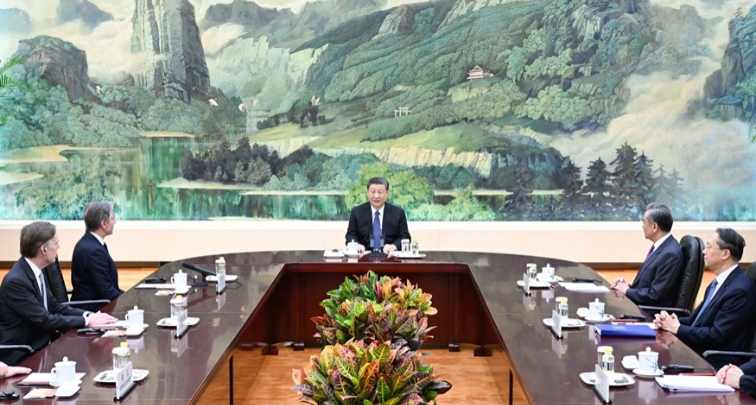 Си Цзиньпин провел встречу с госсекретарем США